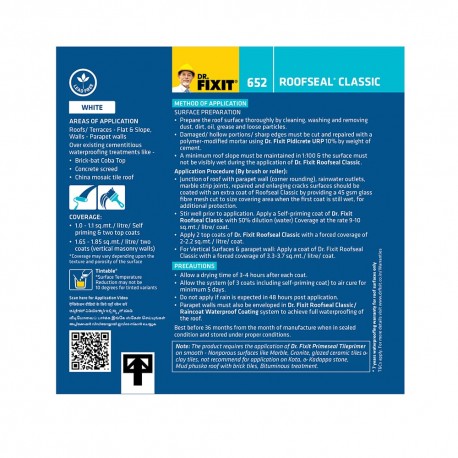 Dr Fixit Roofseal Classic White L