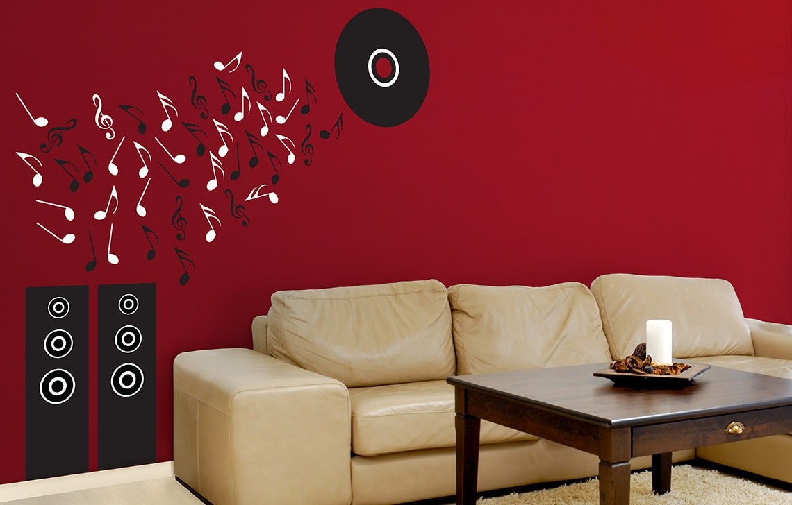 Musical Rhythm Asian Paints Wall Fashion Stencil Buy Online