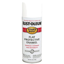 Rust-Oleum Stops Rust Protective Enamel - Flat White 340g