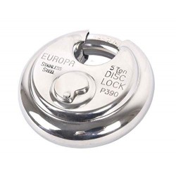 Europa Disc Padlock for Rolling Shutters with 14mm Hardened Shackle 5Ton P390SS