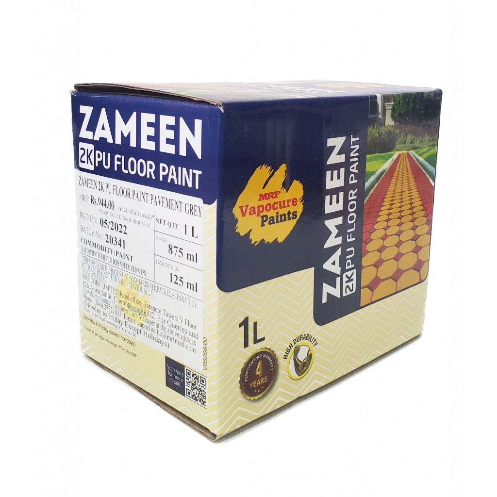 MRF Zameen 2K PU High Endurance Floor Coating Paint for in & outdoors