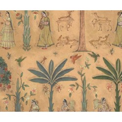 Nilaya W150Z678S75 Sabyasachi Wallpaper - Shantiniketan, Badam (Mica)
