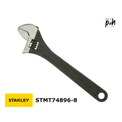 Stanley STMT74896-8 - 12" (300mm) Adjustable Wrench High Grade Cr-V Steel Black Phosphated