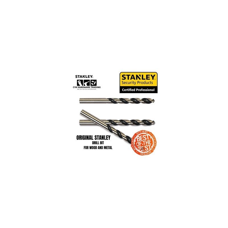 Stanley HSS Drill Bit 4mm for Metal and Wood