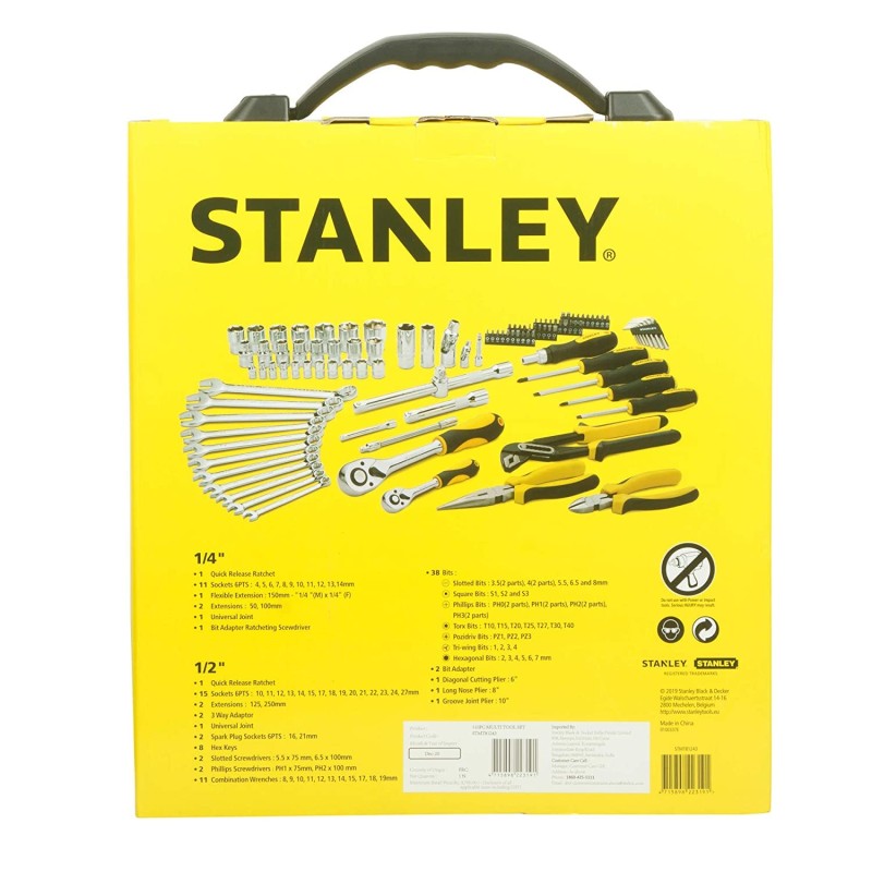 Stanley STMT81243 - 110pc Multi Tool Kit - Screwdrivers, Spanners ...