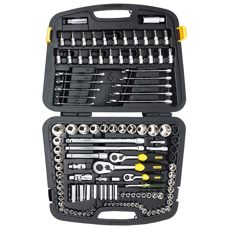 Stanley 91-931 - 120pc Master Tool Kit - Spanners, Sockets, Ratchets, Driver Bits