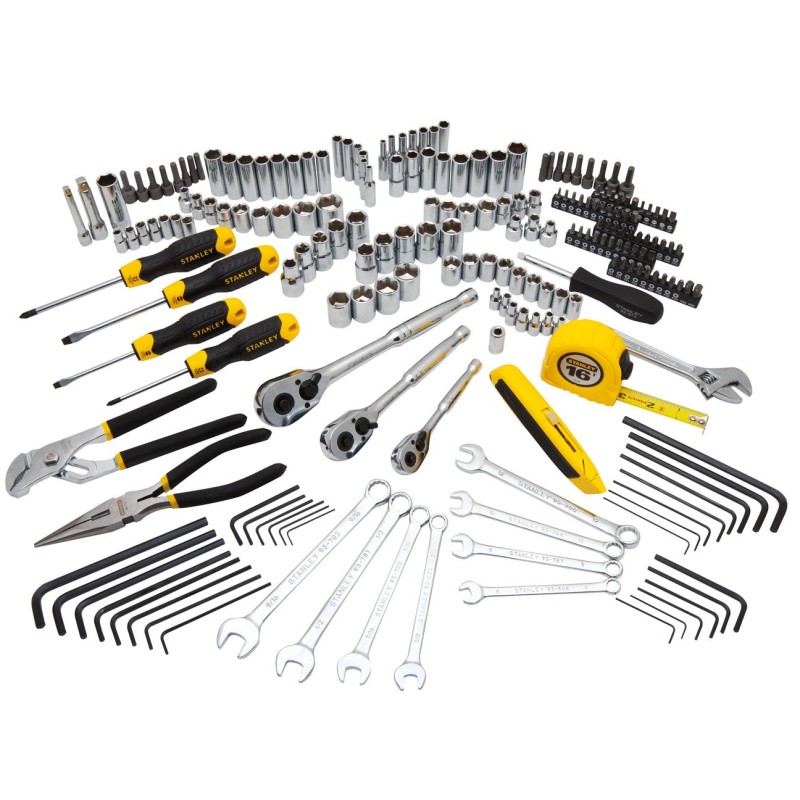 Stanley Stht Pc Mixed Tool Kit Drivers Spanners Sockets Wrenches Ratchets