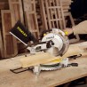 Stanley SM16-IN 1650W Compound Mitre Saw with 10" (254mm) x 80Teeth Circular Saw Blade for Wood and Aluminium
