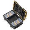 DeWalt ToughSystem 2.0 Shallow Box 55.4 x 37.1 x 16.5 cm 50kg DS166 DWST83293-1 Water & Dust Proof Storage Box