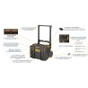 DeWalt ToughSystem 2.0 Mobile Box 55.4 x 37.1 x 40.8 cm 50kg DS450 DWST83295-1 Water & Dust Proof Storage Box