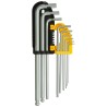 Stanley Allen/Hex Key 9Pc Extra Long Ball Point S2 Steel (1.5, 2, 2.5, 3, 4, 5, 6, 8, 10mm) 94-158