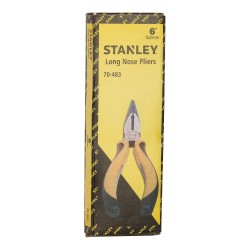 Stanley 70-483 6" (150mm) Long Nose Pliers Bi-Material Grip