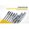 Stanley 70-963E Combination Spanner Set 8pc 8, 9, 10, 11, 13, 14, 17, 19mm Ring & Open-End