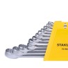 Stanley 70-964E Combination Spanner Set 12pc 6, 7, 8, 9, 10, 11, 12, 13, 14, 17, 19, 22mm Ring & Open-End