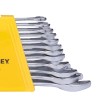 Stanley 70-964E Combination Spanner Set 12pc 6, 7, 8, 9, 10, 11, 12, 13, 14, 17, 19, 22mm Ring & Open-End