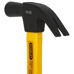 Stanley 51-186 Claw Hammer with Fibreglass Handle 16" (450g)