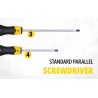 Stanley 6Pc Cushion Grip Magnetic Tip Screwdriver Set (STHT65242-8) - Phillips, Standard Parallel, Slotted