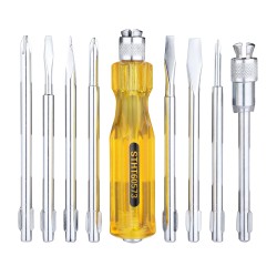 Stanley 8Pc Screwdriver Set (STHT60573-8B) - Phillips, Slotted, Poker, Extension