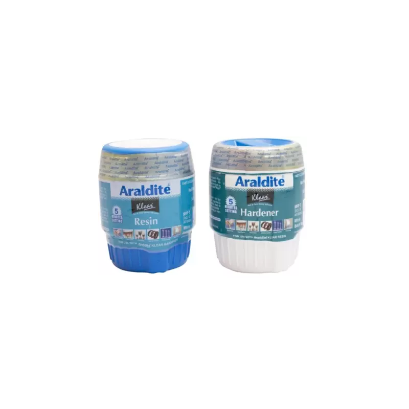 Araldite Klear 1080g (5-Minute Setting) 540g Resin + 540g Hardner Fast Setting Clear Epoxy Adhesive