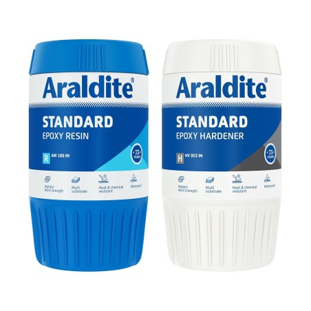 Araldite Standard High Strength Epoxy Adhesive 1.8Kg (1Kg Resin + 800g Hardner)