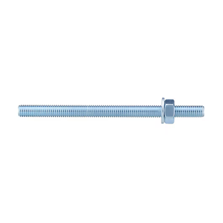 DeWalt 16mm x 190mm Straight Cut Threaded Rod, Set of 10pcs, Zinc Plated