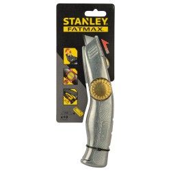 Stanley Heavy Duty Retractable Utility Knife 18mm (0-10-819) - 10 Blades Included