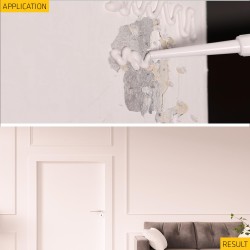 Sikawall 720E - DIY Interior Repair Skim Coat - Acrylic Cream to fill dents, cracks, holes in walls 250g