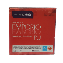 Asian Paints Emporio PU Clear Glossy 1L Kit - 500ml Resin + 500ml Hardner