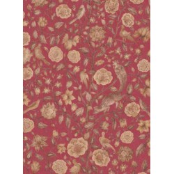 Nilaya W109WI31S75 Sabyasachi Wallpaper - Vasant, Madder Red