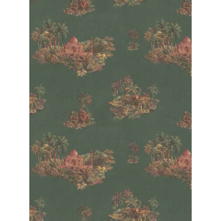 Nilaya W109WI30S75 Sabyasachi Wallpaper - India Moghol, Patiala Green