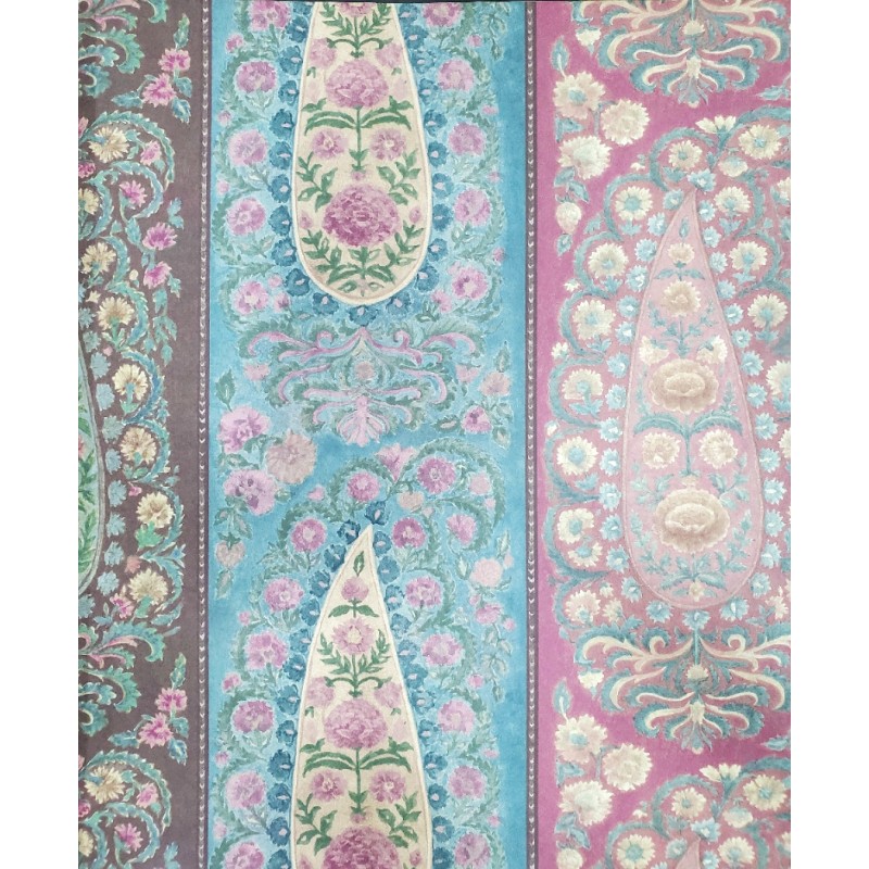 Nilaya W269LO34S75 Sabyasachi Paris-Calcutta Wallpaper - Jamshed Jamavar Stripe, Burmese Ruby