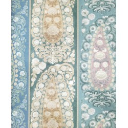 Nilaya W269LO35S75 Sabyasachi Paris-Calcutta Wallpaper - Jamshed Jamavar Stripe, Sulekha Blue