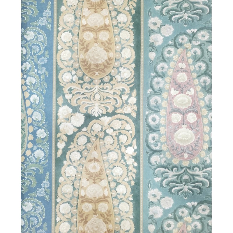 Nilaya W269LO35S75 Sabyasachi Paris-Calcutta Wallpaper - Jamshed Jamavar Stripe, Sulekha Blue Nilaya W269LO35S75 Sabyasachi Paris-Calcutta Wallpaper - Jamshed Jamavar Stripe, Sulekha Blue