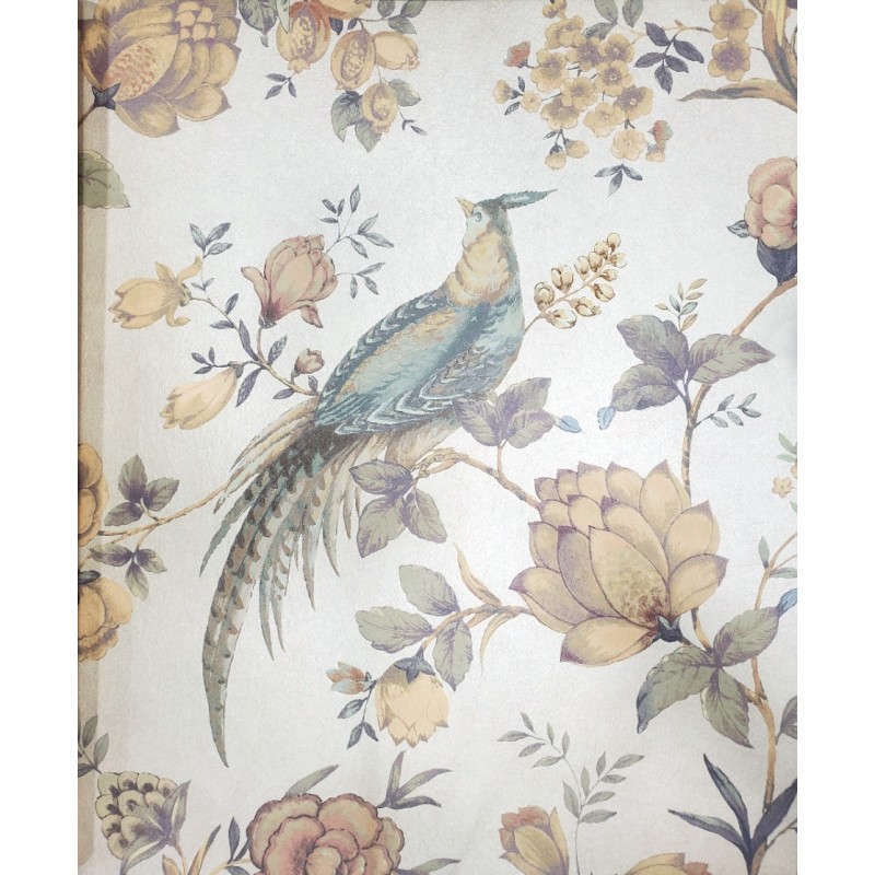 Nilaya W269LO03S75 Sabyasachi Paris-Calcutta Wallpaper - India Paradise, Summer Rose (Mica)