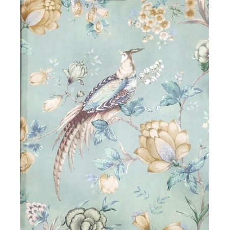 Nilaya W269LO05S75 Sabyasachi Paris-Calcutta Wallpaper - India Paradise, Dusty Olive
