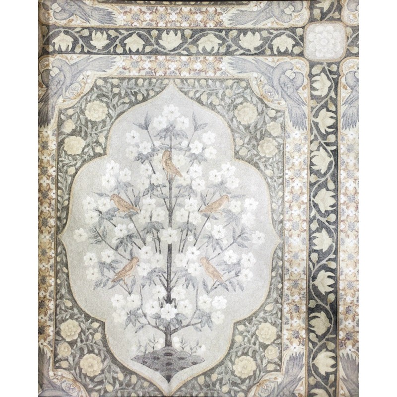 Nilaya W269LO18S75 Sabyasachi Paris-Calcutta Wallpaper - Persian Sanctuary, Ivory Ash (Mica)