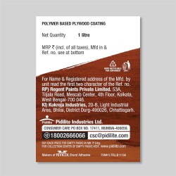 Fevicol MarineKoat 1L - Polymer based Waterproof Coating for Furniture Backboards