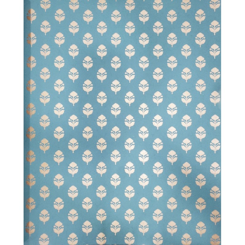 Nilaya W269LO55S75 Sabyasachi Paris-Calcutta Wallpaper - Khadi, Sulekha Blue