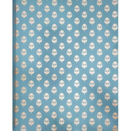 Nilaya W269LO55S75 Sabyasachi Paris-Calcutta Wallpaper - Khadi, Sulekha Blue