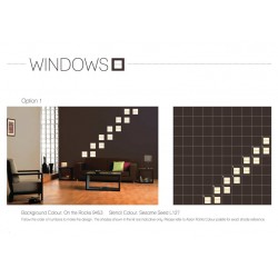 Windows - Themed Stencil for Walls