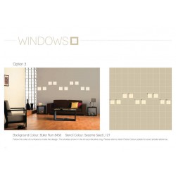 Windows - Themed Stencil for Walls