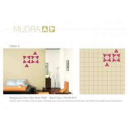Mudra - Themed Stencil for Walls