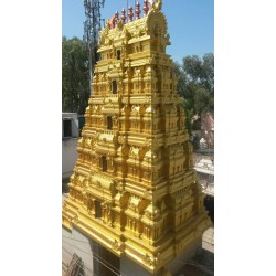 MRF Acrylic Bright Gold Applied on Temple Gopuram