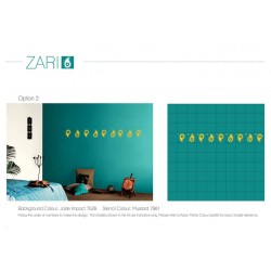 Wall Makeover Kit - Zari Stencil + Paint  + Tools